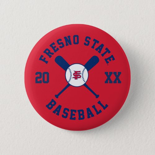 Fresno State Baseball Pinback Button