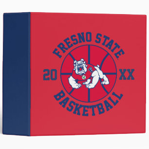 Fresno State Basketball 3 Ring Binder