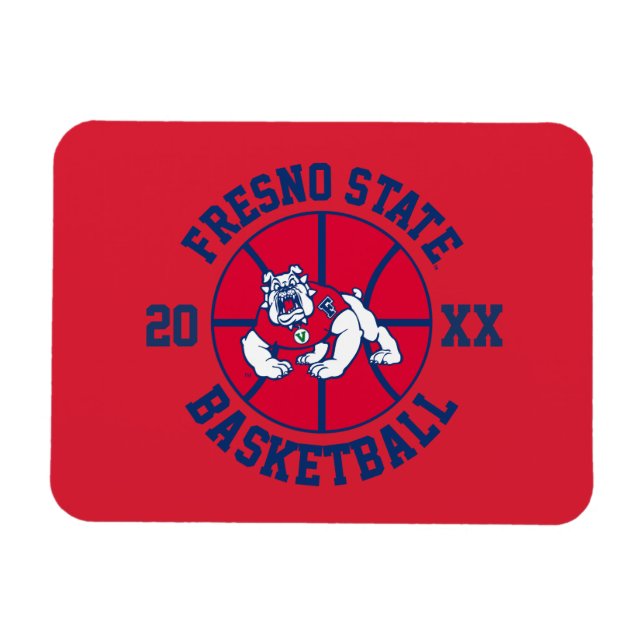 Fresno State Basketball Magnet (Horizontal)
