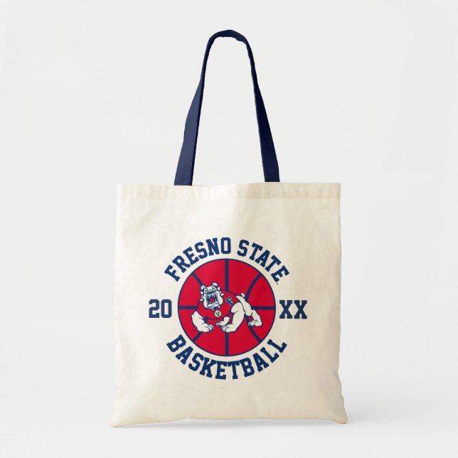 Fresno State Basketball Tote Bag (Front)