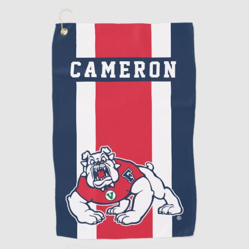 Fresno State Bulldog _ Add Your Name Golf Towel