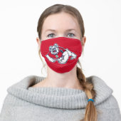 Fresno State Bulldog Adult Cloth Face Mask (Worn)