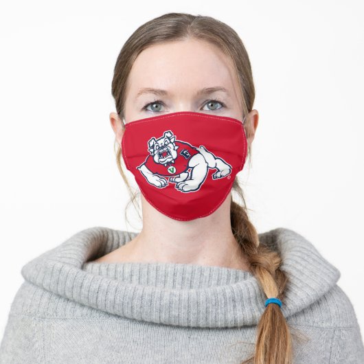 Fresno State Bulldog Adult Cloth Face Mask (Worn)