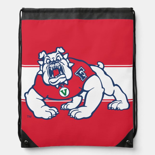 Fresno State Bulldog Drawstring Bag (Front)