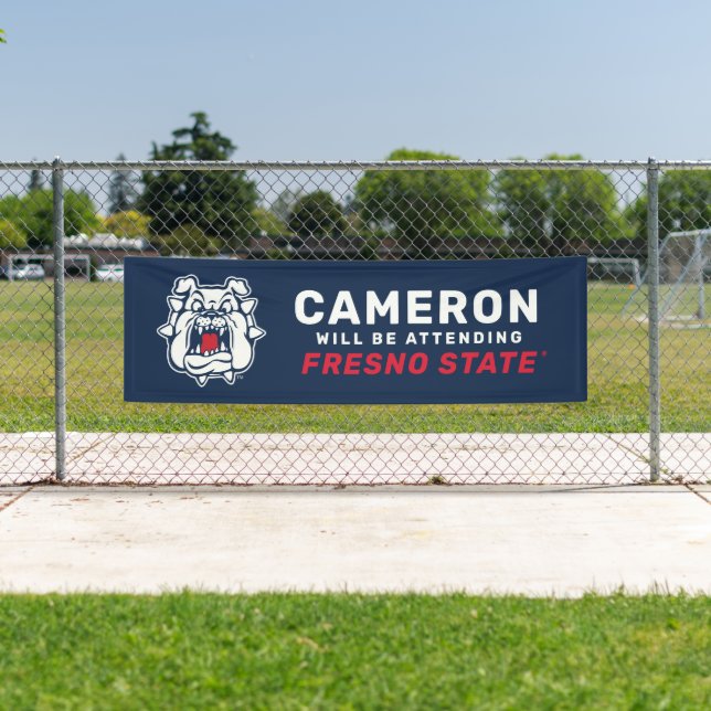 Fresno State Bulldog Graduation Banner (Insitu)