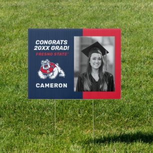 Fresno State Bulldog Graduation Sign