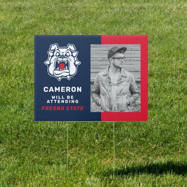 Fresno State Bulldog Graduation Sign (Insitu)