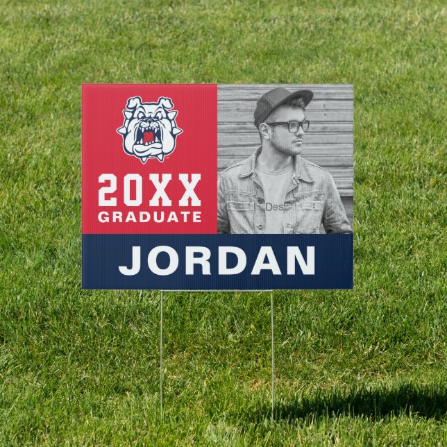 Fresno State Bulldog Graduation Sign (Insitu)