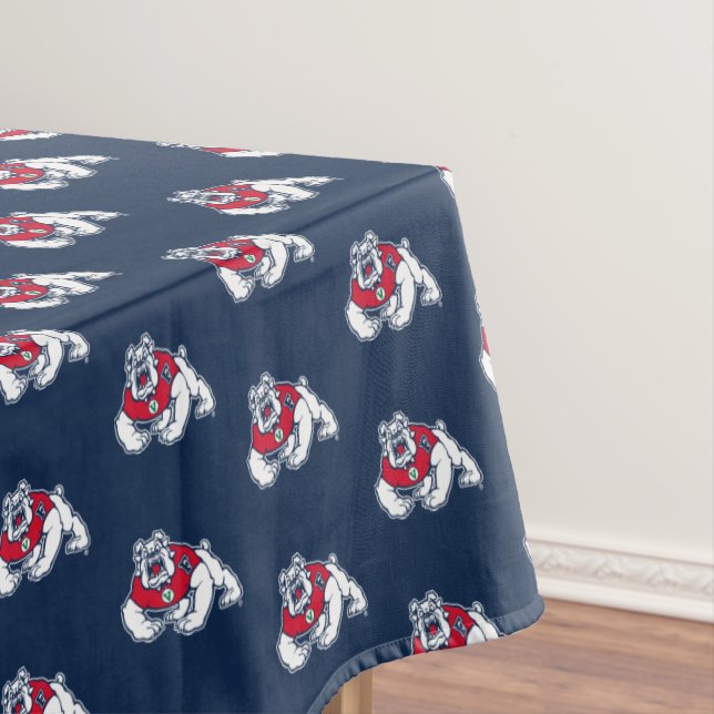 Fresno State Bulldog Graduation Tablecloth (In Situ)