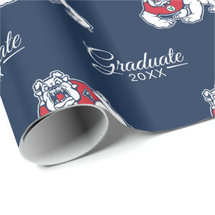 Fresno State Bulldog Graduation Wrapping Paper