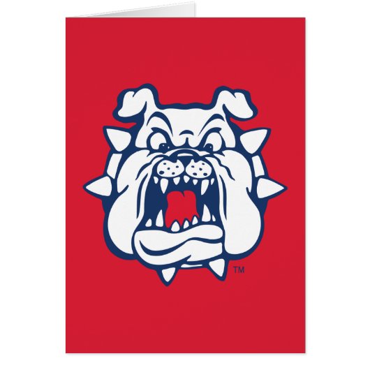 Fresno State Bulldog Head Cards (Front)