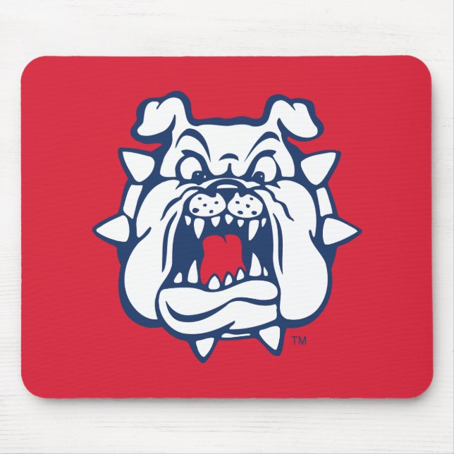 Fresno State Bulldog Head Mouse Pad (Front)