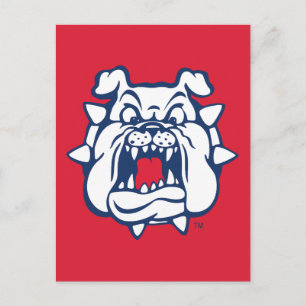 Fresno State Bulldog Head Postcard