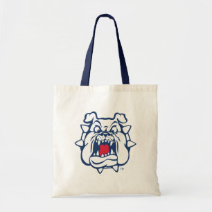 Fresno State Bulldog Head Tote Bag