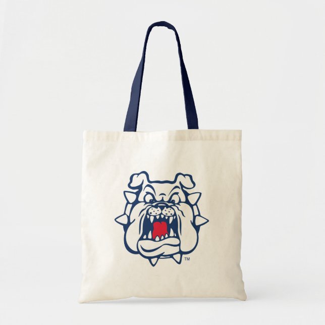 Fresno State Bulldog Head Tote Bag (Front)