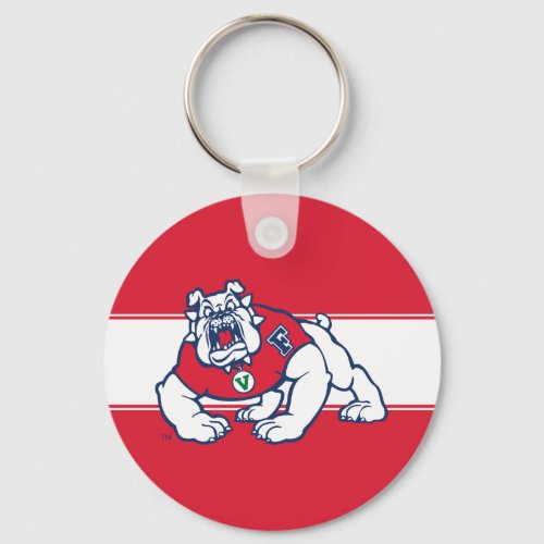 Fresno State Bulldog Keychain