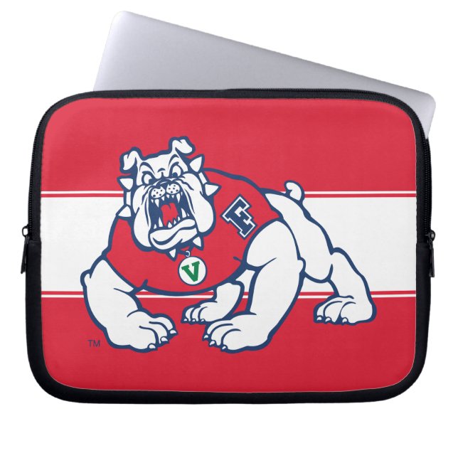 Fresno State Bulldog Laptop Sleeve (Front)