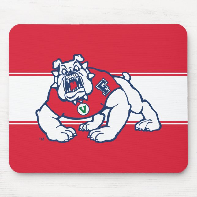 Fresno State Bulldog Mouse Pad (Front)