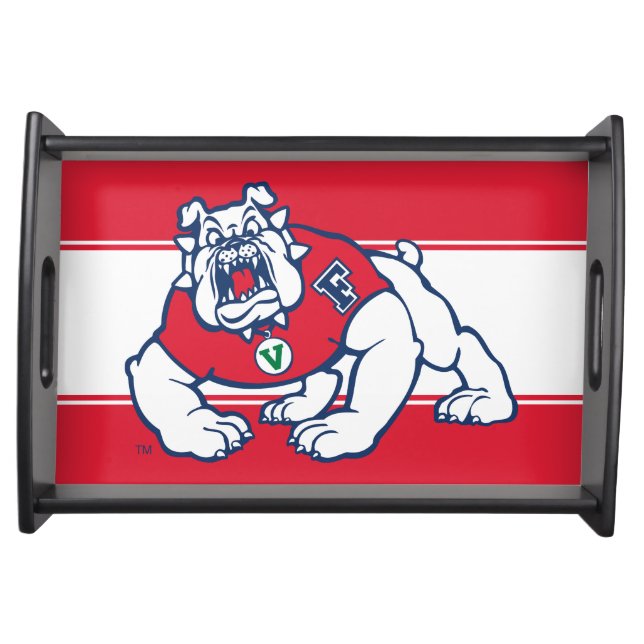 Fresno State Bulldog Serving Tray (Front)