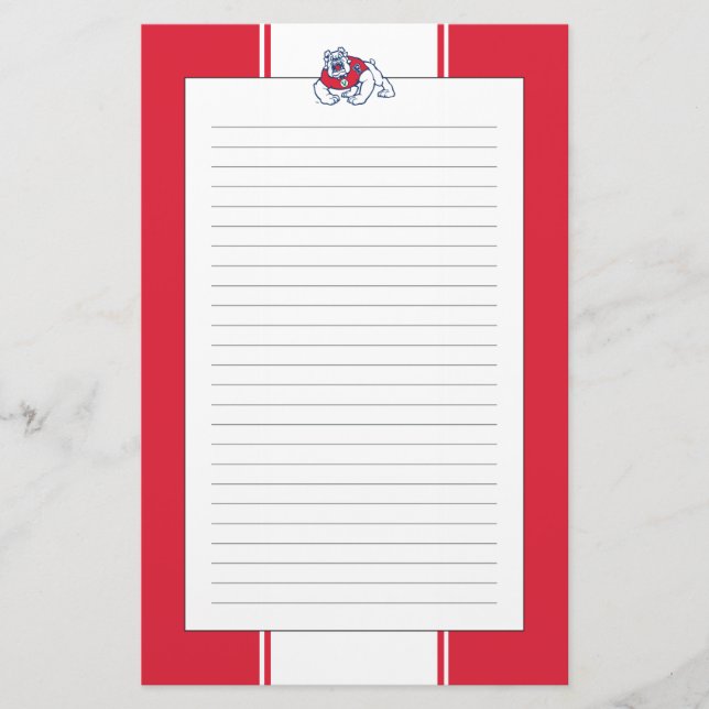 Fresno State Bulldog Stationery (Front)