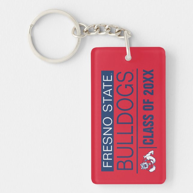 Fresno State Bulldogs Alumni Keychain (Front)