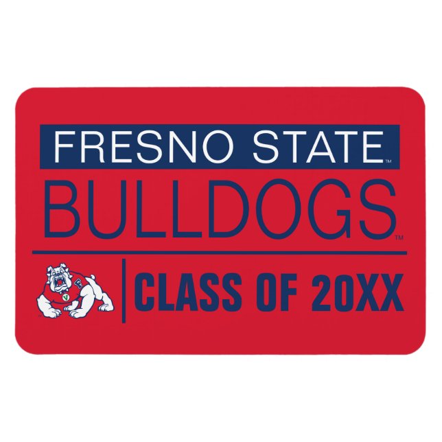Fresno State Bulldogs Alumni Magnet (Horizontal)