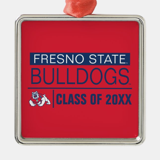 Fresno State Bulldogs Alumni Metal Ornament (Front)