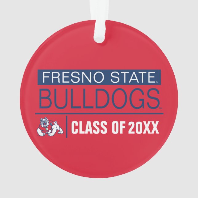 Fresno State Bulldogs Alumni Ornament (Back)