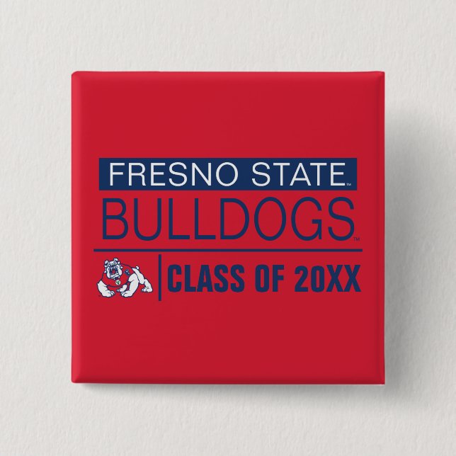 Fresno State Bulldogs Alumni Pinback Button (Front)
