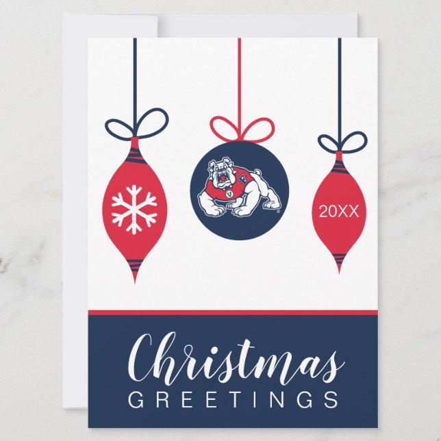 Fresno State Bulldogs Holiday Card (Front)