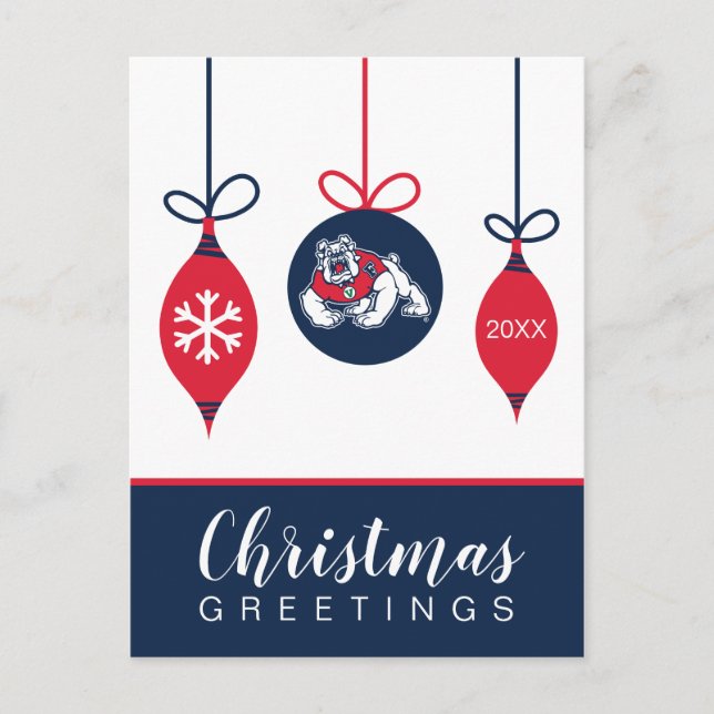 Fresno State Bulldogs Holiday Postcard (Front)