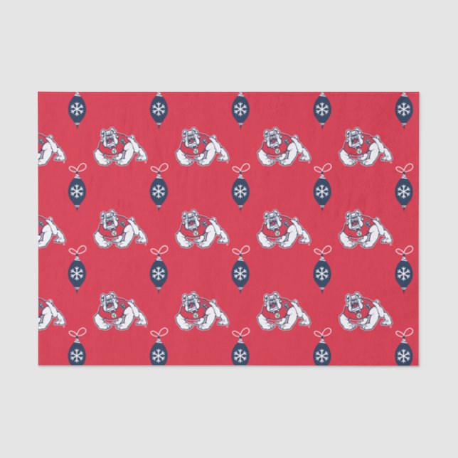 Fresno State Bulldogs Holiday Tissue Paper (Front)