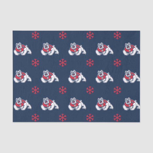 Fresno State Bulldogs Holiday Tissue Paper (Front)