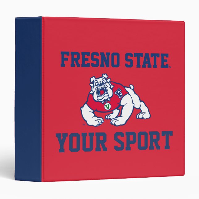 Fresno State Customize Your Sport 3 Ring Binder (Front/Spine)