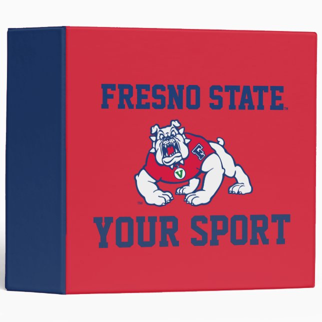 Fresno State Customize Your Sport 3 Ring Binder (Front/Spine)