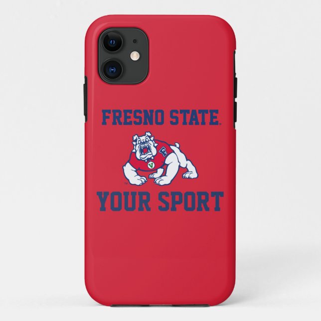Fresno State Customize Your Sport Case-Mate iPhone Case (Back)