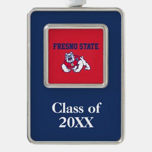 Fresno State Customize Your Sport Silver Plated Framed Ornament
