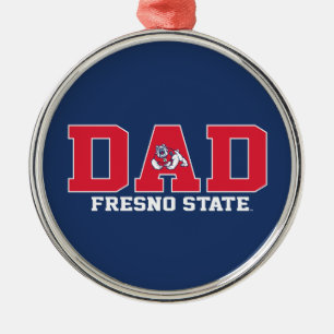 Fresno State Dad Metal Ornament
