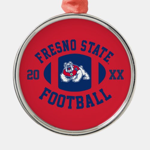 Fresno State Football Metal Ornament