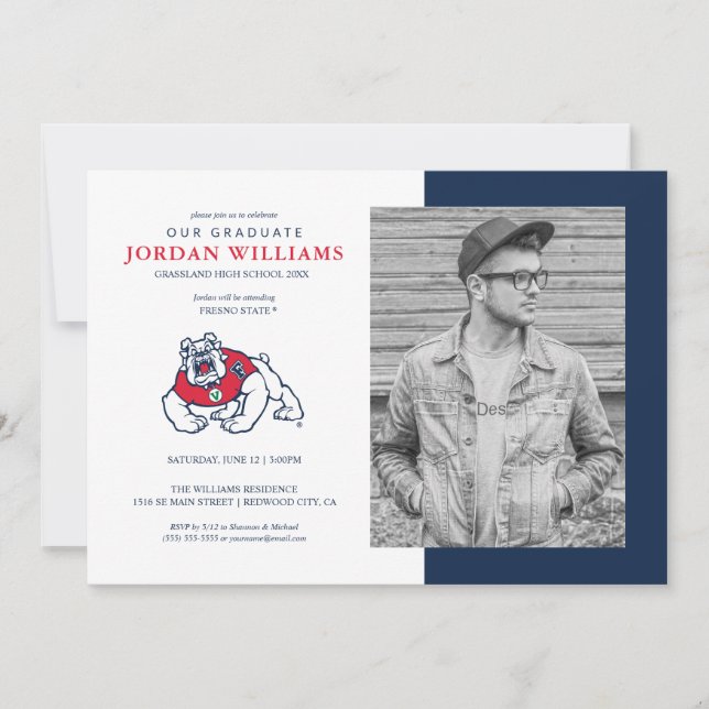 Fresno State Future Graduation  Announcement (Front)