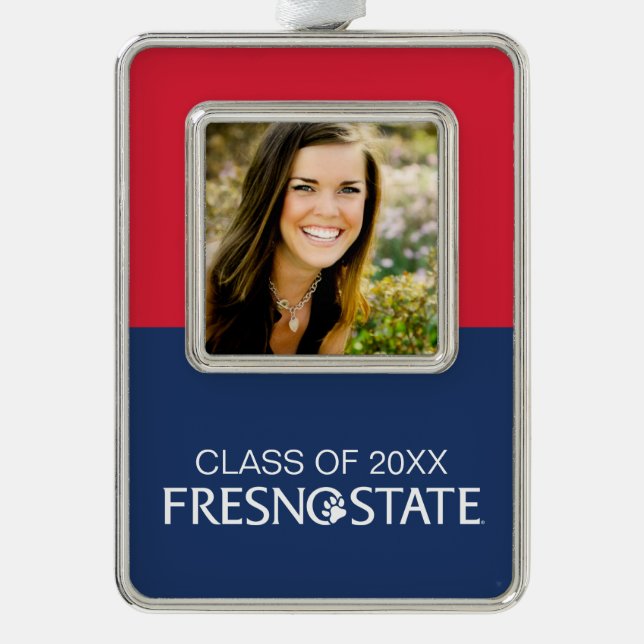 Fresno State Graduation Christmas Ornament (Front)