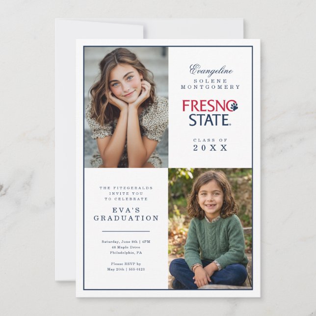 Fresno State Graduation Invitation (Front)