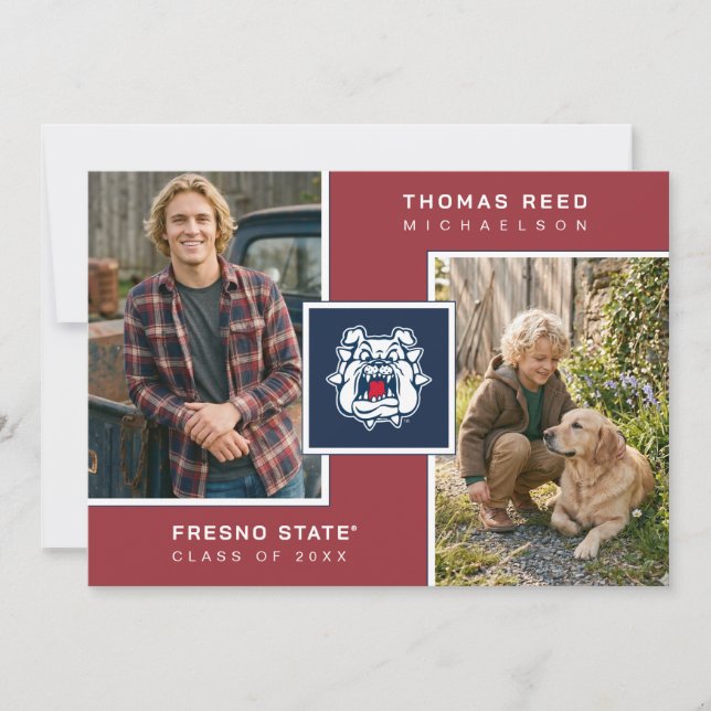 Fresno State Graduation Invitation (Front)