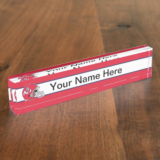 Fresno State Helmet Desk Name Plate (Side)