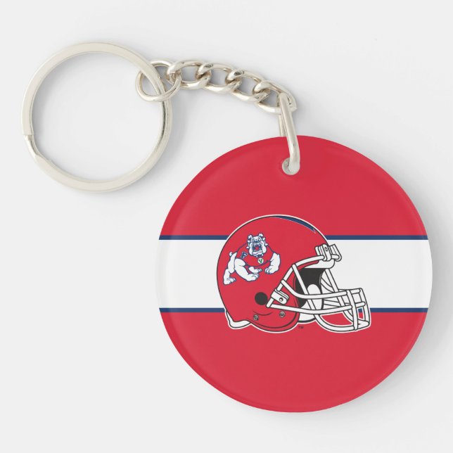 Fresno State Helmet Keychain (Front)