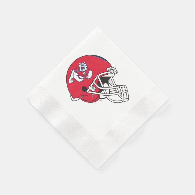 Fresno State Helmet Paper Napkins (Corner)