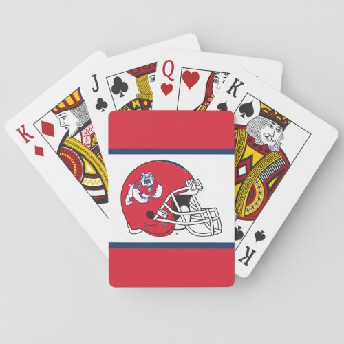 Fresno State Helmet Poker Cards