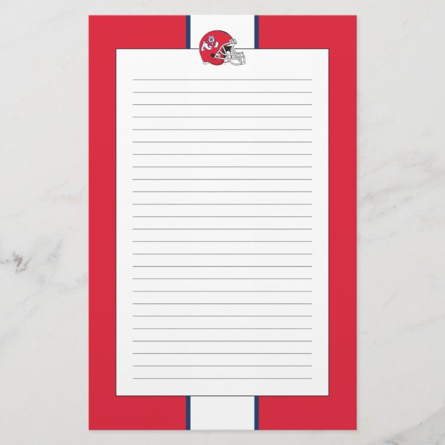 Fresno State Helmet Stationery (Front)