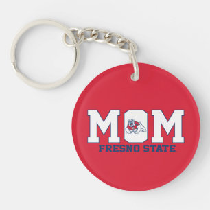 Fresno State Mom Keychain