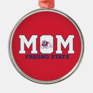 Fresno State Mom Metal Ornament